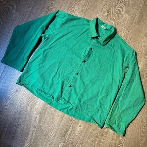 Black Stallion FR Work Shirt 2XL – Mint Green Flame-Resistant Cotton